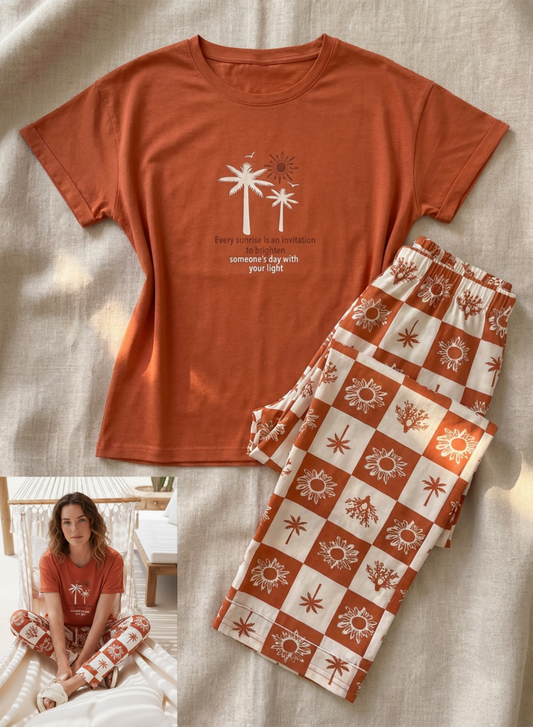 Summer women pajama smile pant 6003