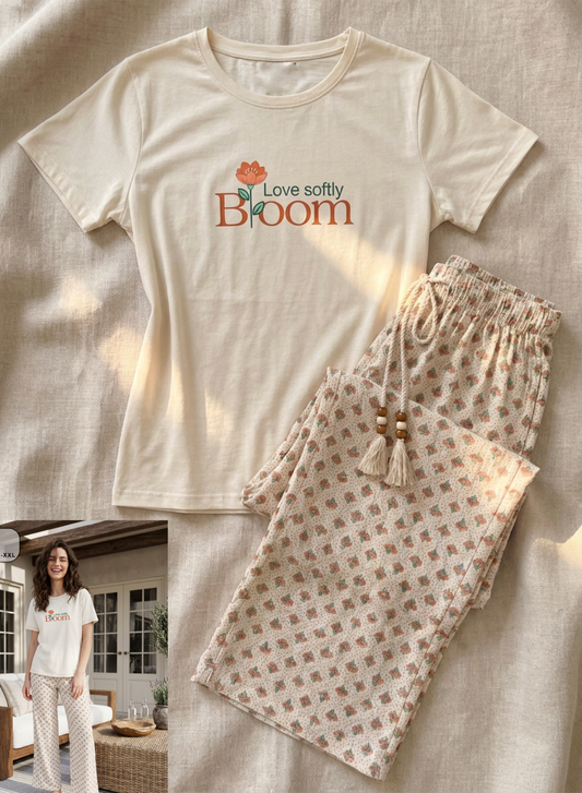 Summer women pajama smile pant 6133