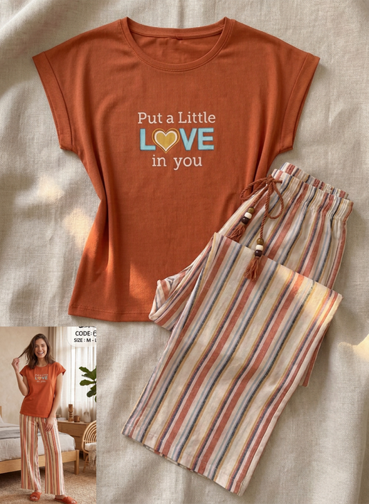 Summer women pajama smile pant 6092