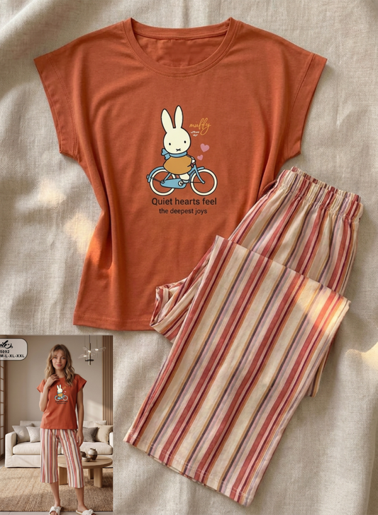 Summer women pajama smile 5092 permoda