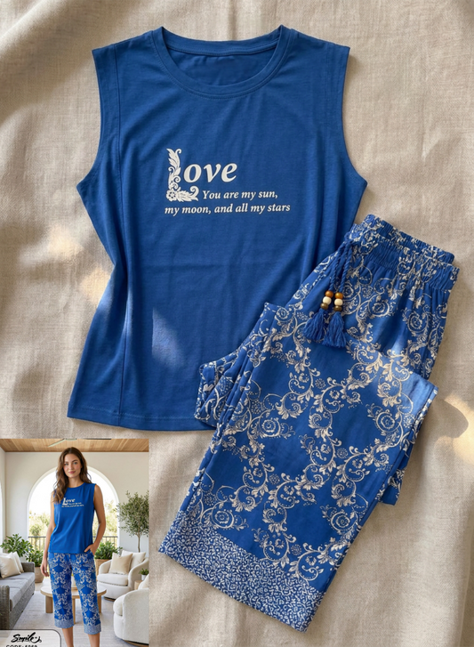 Summer women pajama smile 5069 permoda