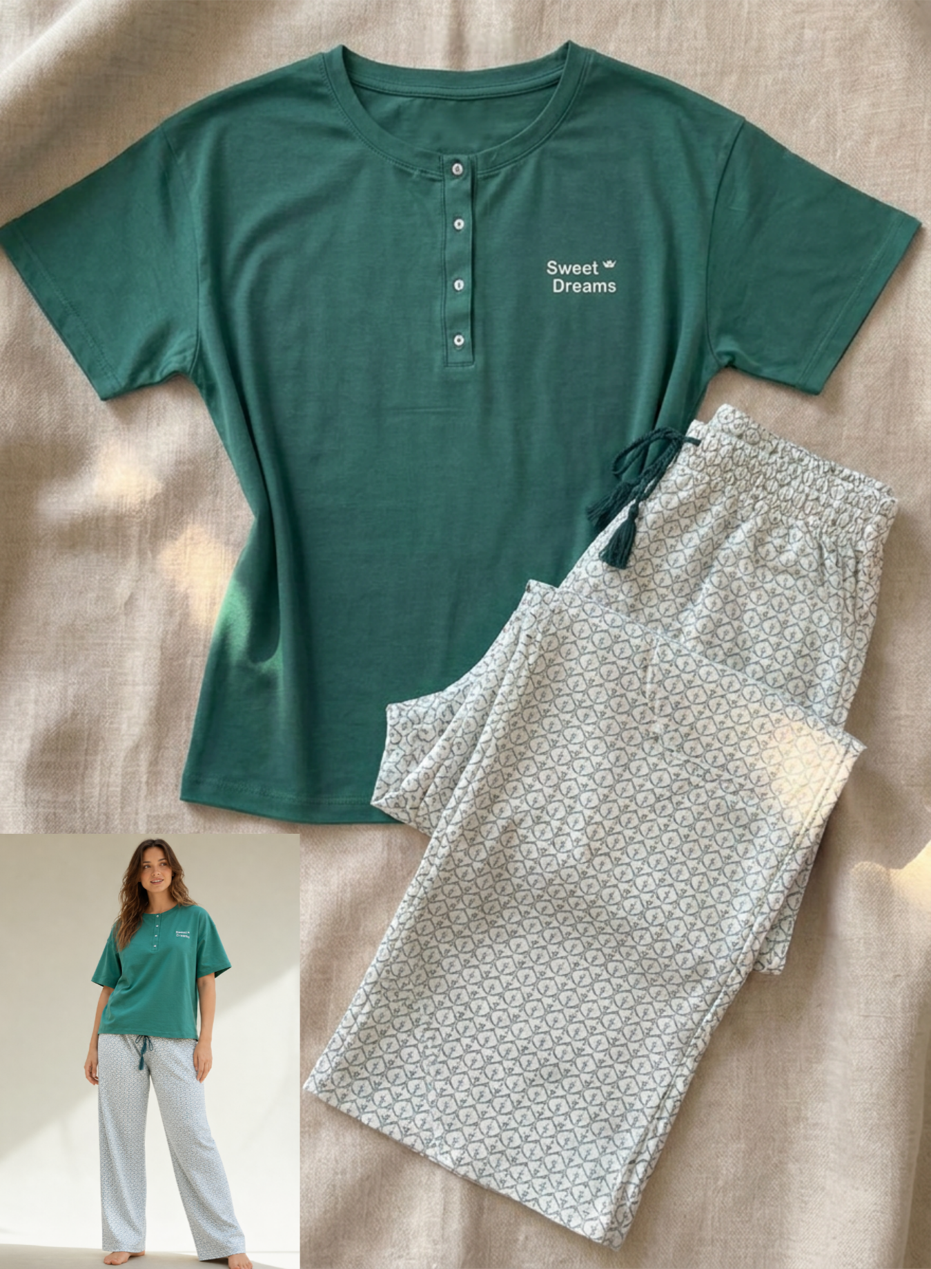 Summer women pajama yaya pant 1602