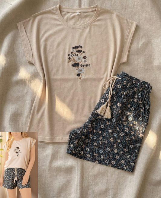 Summer women pajama yaya short 1584