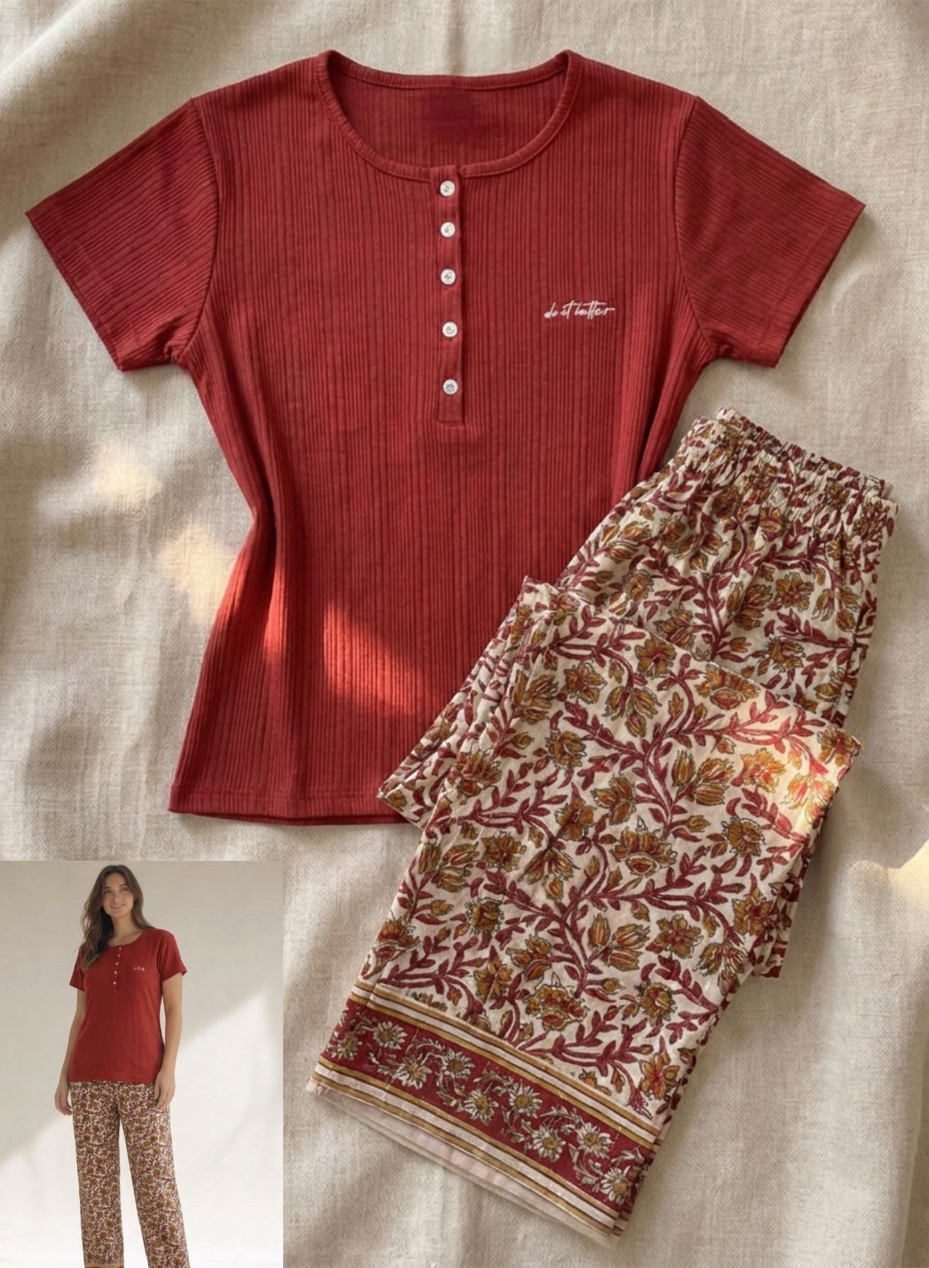 Summer women pajama mimo long permoda 2034