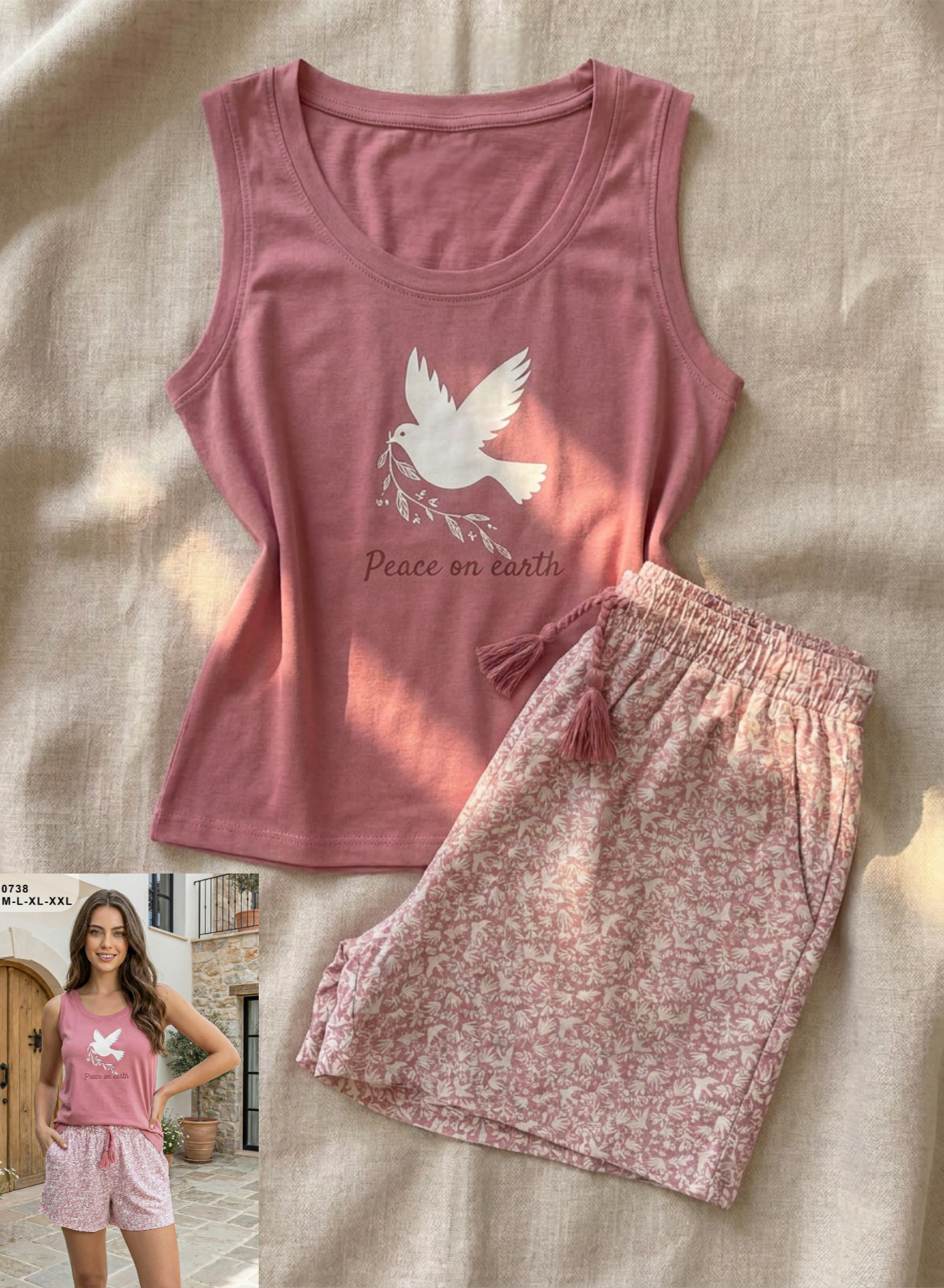 Summer women pajama lapoma 0738