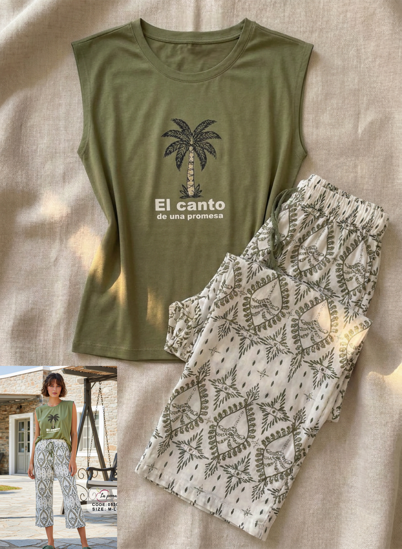 Summer women pajama lapoma 0530