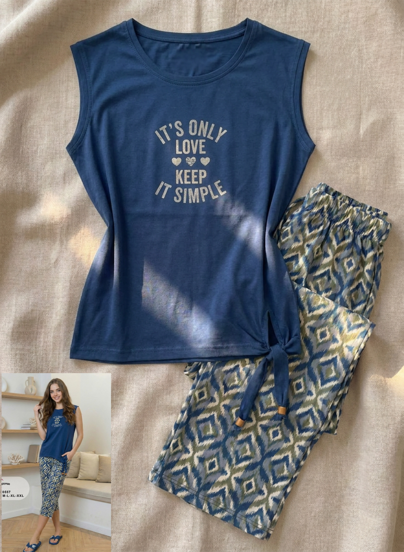 Summer women pajama lapoma 0557