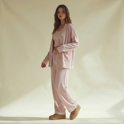 Winter women pajama smile 7231