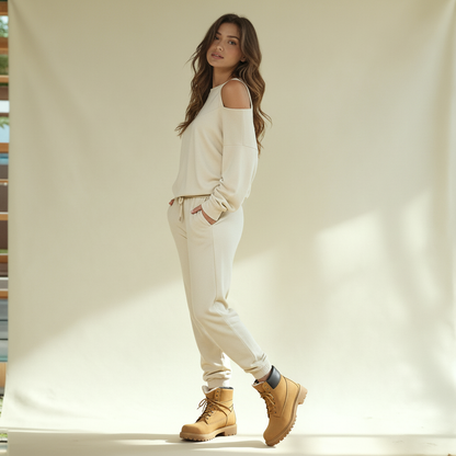 Winter women pajama smile 6239