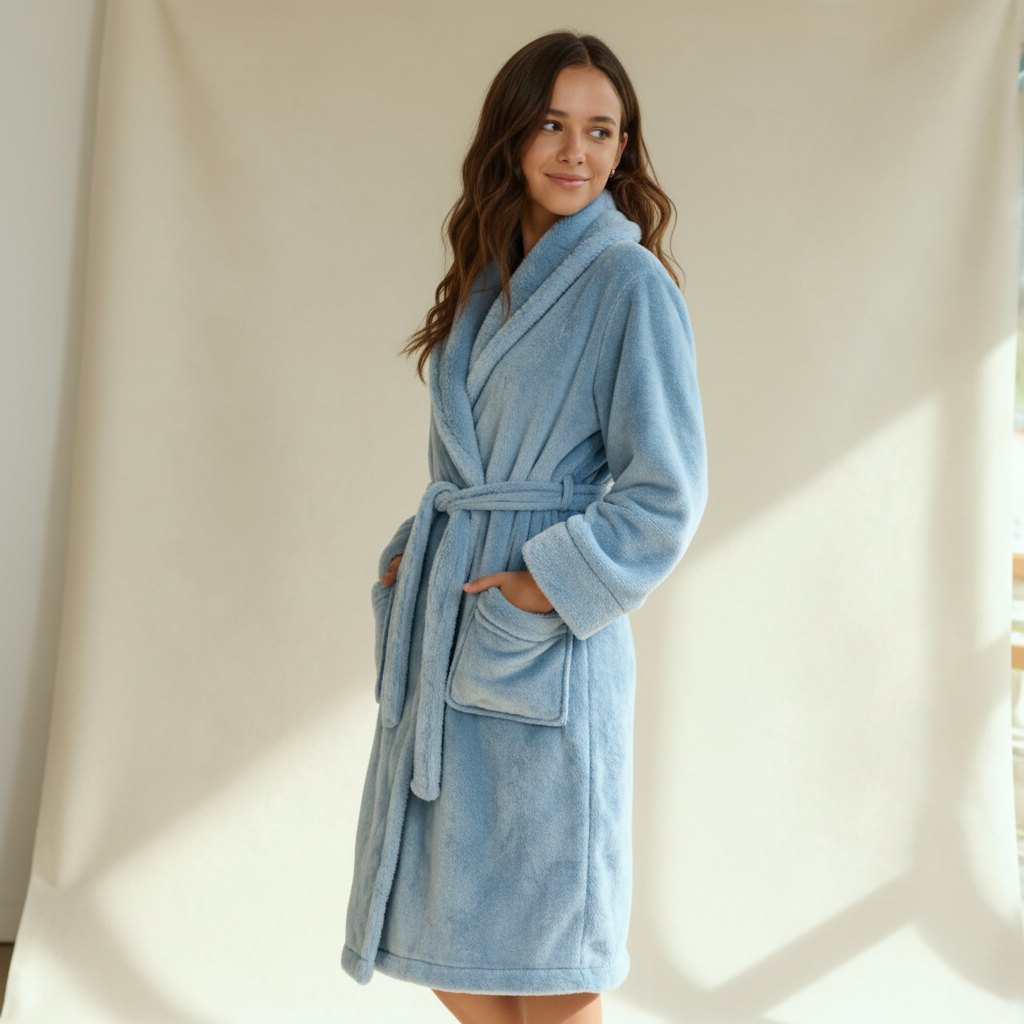 Winter women robe smile 4268