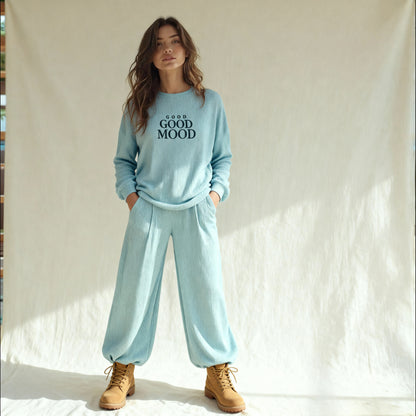 Winter women pajama smile 6276