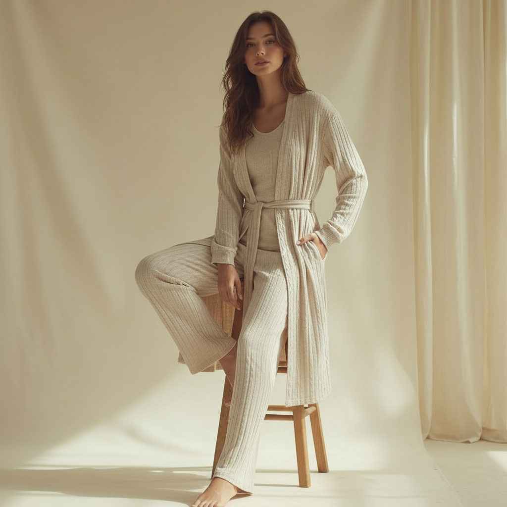 Winter women pajama smile 7230