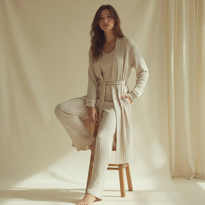 Winter women pajama smile 7230