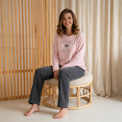 Winter women pajama smile 6382