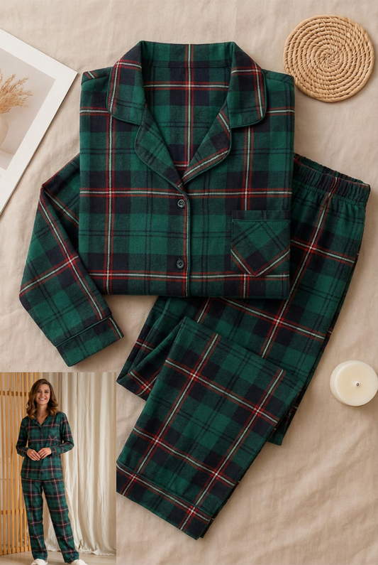 Winter women pajama smile 8868